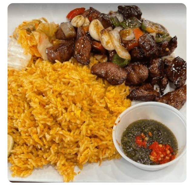 F8- Shaking Beef Fried Rice.