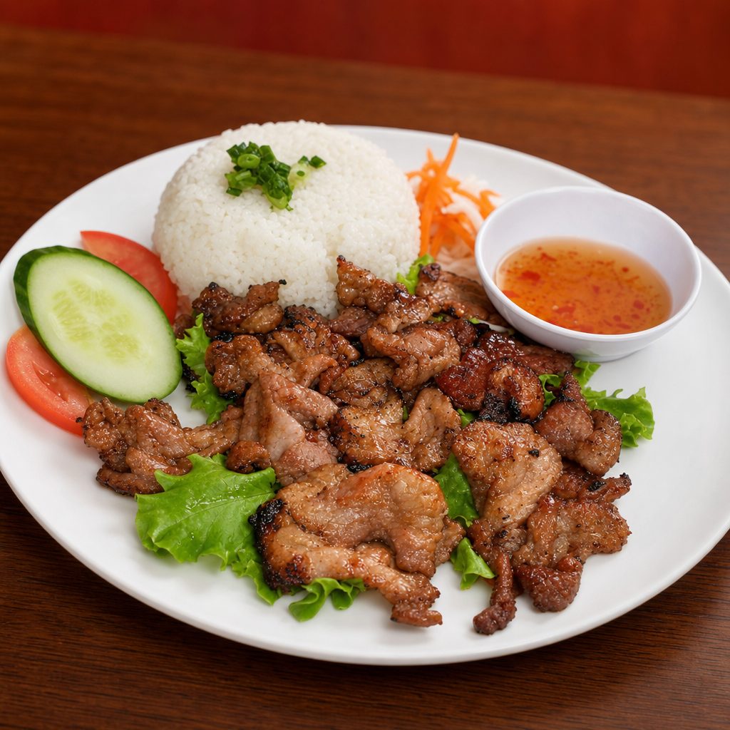 C2- Broken Rice with Grilled Pork.