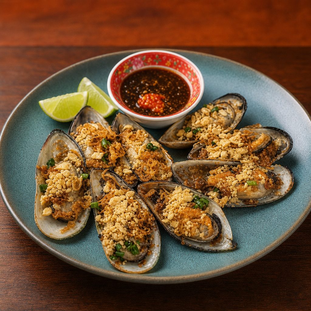 A10-Grilled Mussels (8 Pieces).
