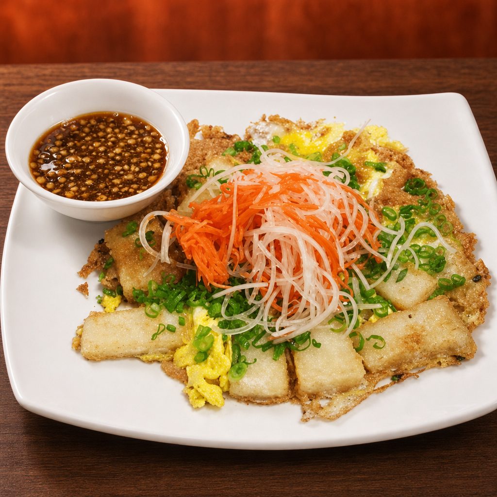 A-16 Fried Rice Cake with Egg.