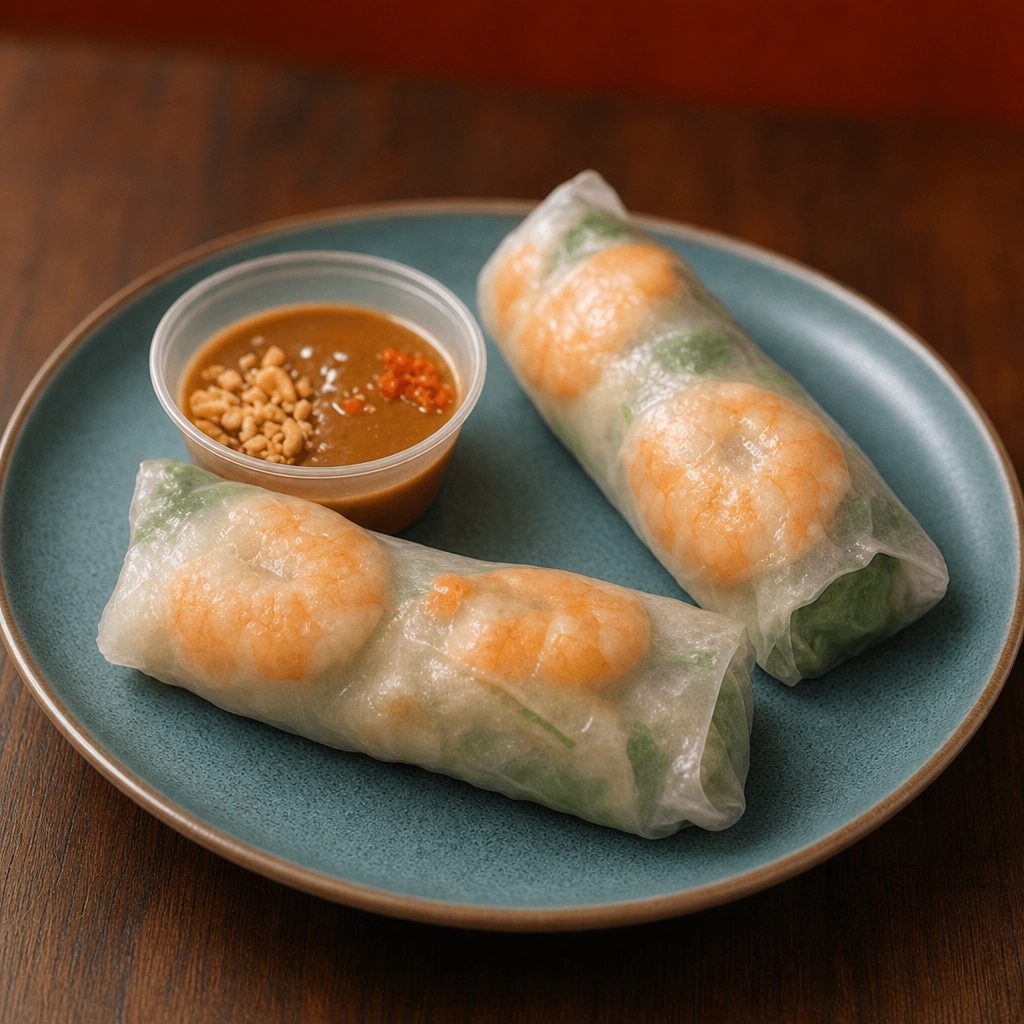 A2- Spring Rolls with Shrimp (2 Pieces).