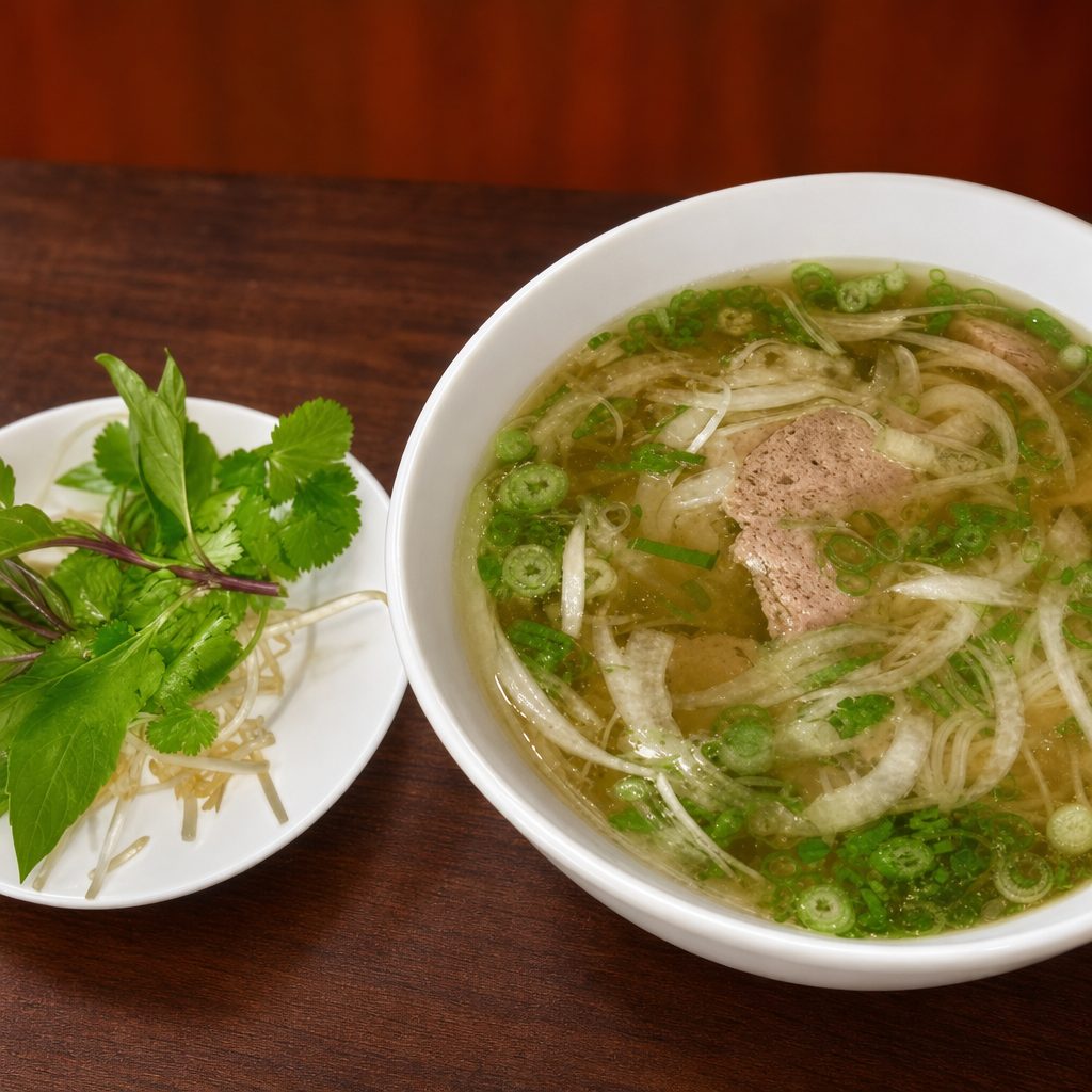 P5- Rare Beef & Meatballs - Pho Tai Bo Vien.