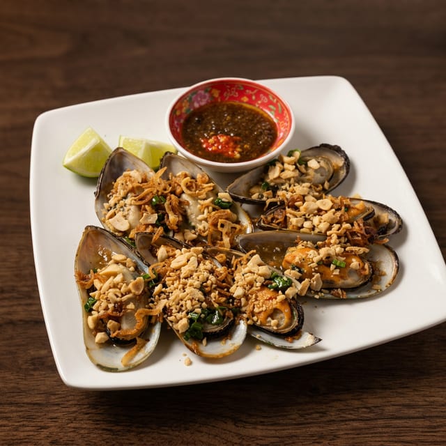 A10-Grilled Mussels (8 Pieces).