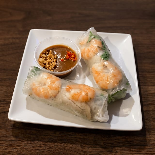 A2- Spring Rolls with Shrimp (2 Pieces).