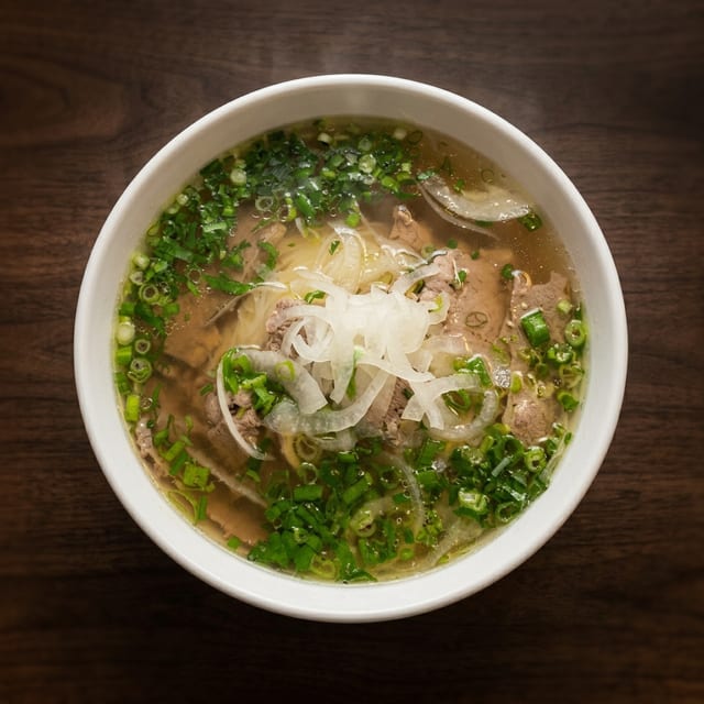 P8- Rare Beef, Flank & Brisket - Pho Tai Nam Chin.